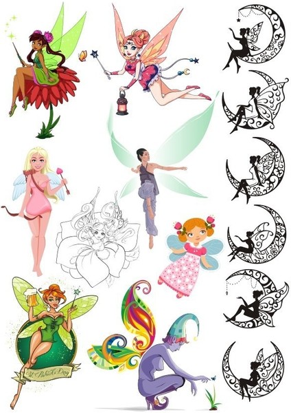Peri Sticker Set-2 13 Parça Telefon, Tablet, Defter, Laptop Sticker