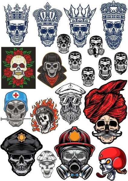 Kuru Kafa Kral Sticker-1 21 Parça Telefon, Tablet, Defter, Laptop Sticker