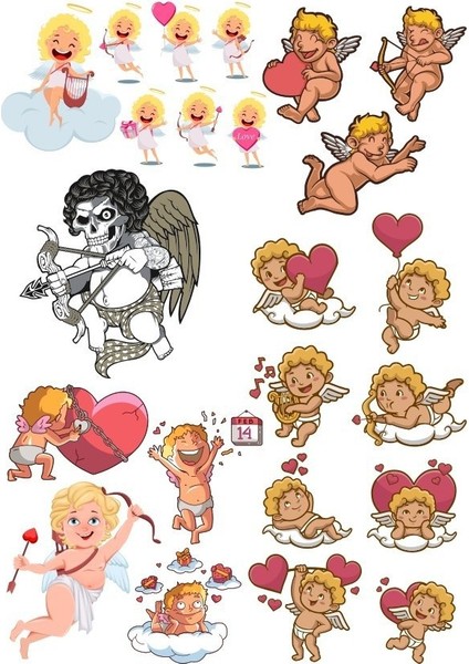 Eros Sticker Set-2 15 Parça Telefon, Tablet, Defter, Laptop Sticker
