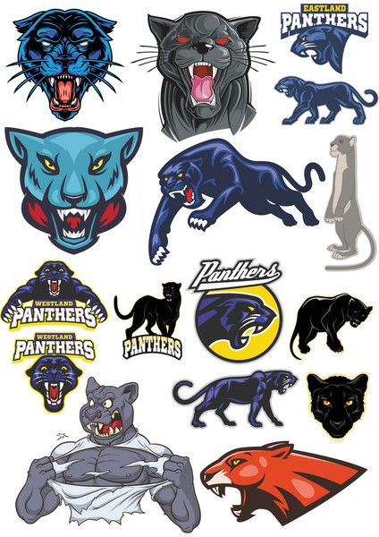 Leopar Sticker Set-2 17 Parça Telefon, Tablet, Defter, Laptop Sticker