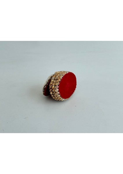 Deniz Kabuğu Kaplamalı Kutu 8X6X4CM - Mücevher Takı Kutusu fırsatları