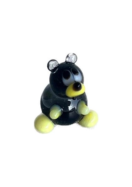 El Yapımı Mini Murano Cam Ayı Biblo A124-03