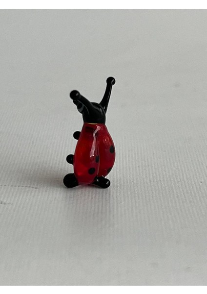 El Yapımı Mini Murano Cam Uğur Böceği Biblo A110-04