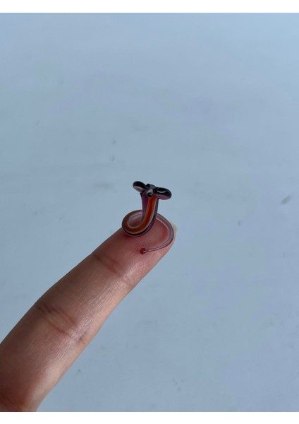 El Yapımı Mini Murano Cam Yılan Biblo A123-01