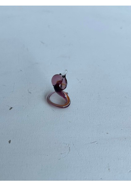 El Yapımı Mini Murano Cam Yılan Biblo A123-01