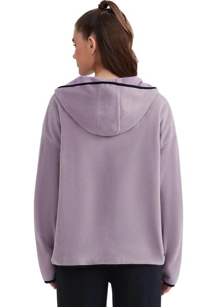 S232297 W Outdoor Fleece Half Zip Sherpa Kadın Sweatshirt