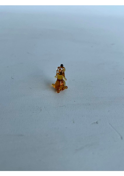 El Yapımı Mini Murano Cam Köpek Biblo A121-05