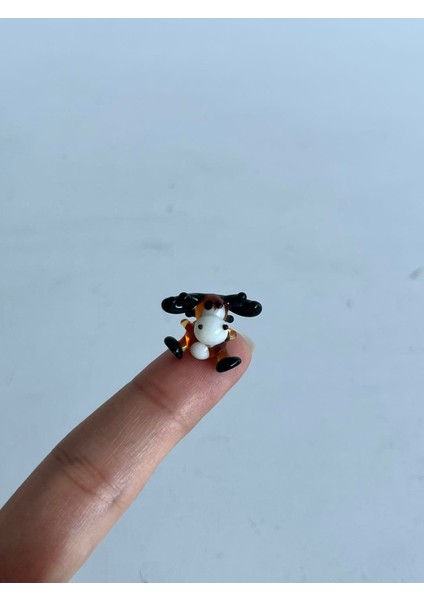 El Yapımı Mini Murano Cam Geyik Biblo A122-02