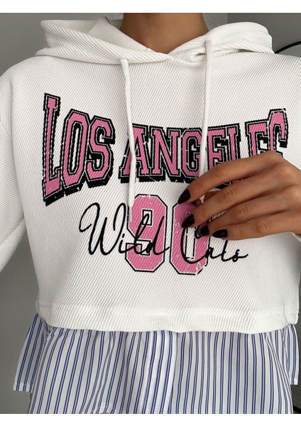 Los Angeles Yazılı Kadın Sweaters