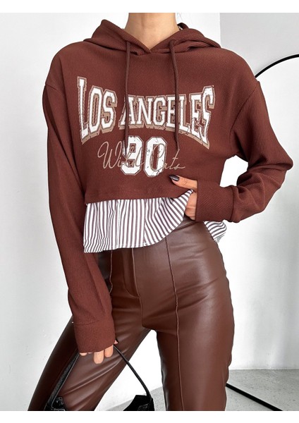 Los Angeles Yazılı Kadın Sweaters