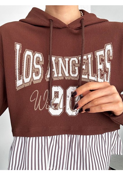 Los Angeles Yazılı Kadın Sweaters