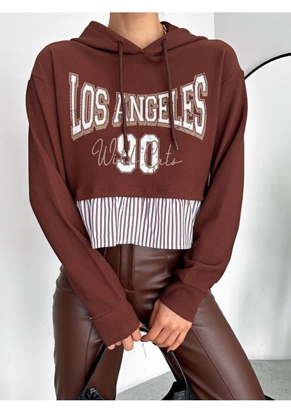 Los Angeles Yazılı Kadın Sweaters