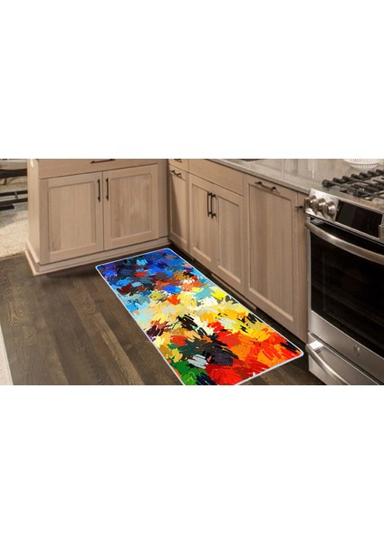 Kaymaz Deri Taban Tezgah Önü Mutfak Paspası 75X150 cm No: 706