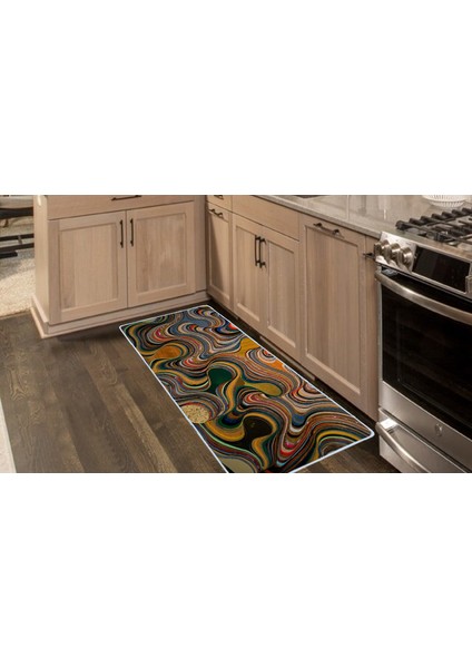 Kaymaz Deri Taban Tezgah Önü Mutfak Paspası 75X150 cm No: 712