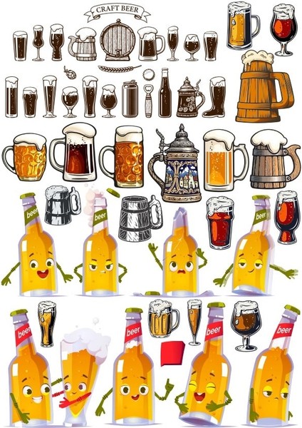Bira Sticker Set 4 24 Parça Telefon, Tablet, Defter, Laptop Sticker