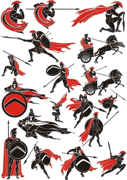 Spartalı Sticker Set 20 Parça Telefon, Tablet, Defter, Laptop Sticker