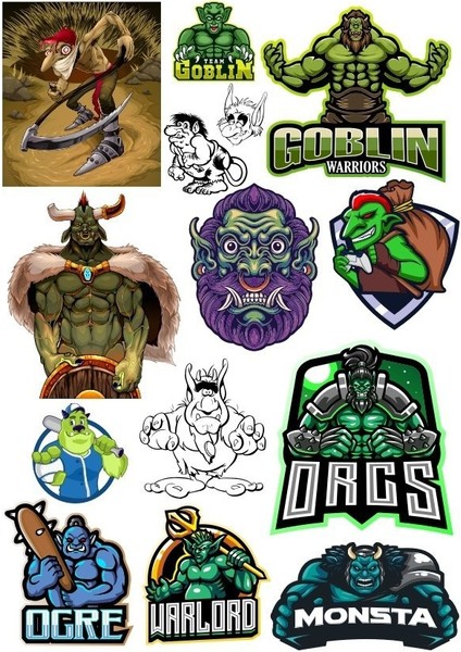 Goblin Sticker Set 13 Parça Telefon, Tablet, Defter, Laptop Sticker