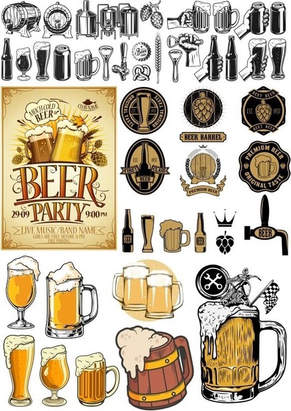 Bira Beer Sticker Set 27 Parça Telefon, Tablet, Defter, Laptop Sticker