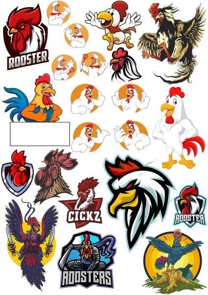 Horoz Sticker Set-7 19 Parça Telefon, Tablet, Defter, Laptop Sticker
