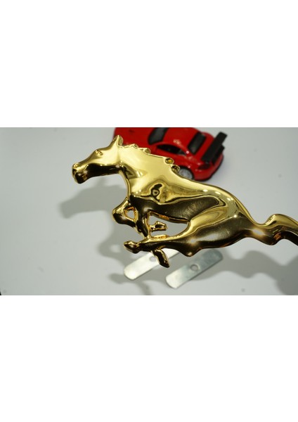 Ranger Koşan At Ön Panjur Vidalı Gold Metal Logo