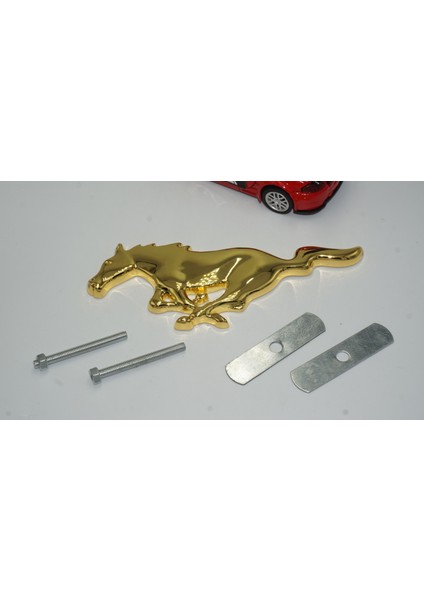 Ranger Koşan At Ön Panjur Vidalı Gold Metal Logo