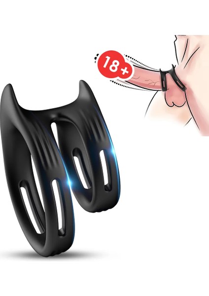 Love Glow Slıt Silikon Testis ve Penis Halkası