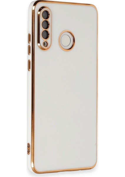 Huawei P30 Lite Kılıf Volet Silikon - Beyaz Mrayd fiyatları