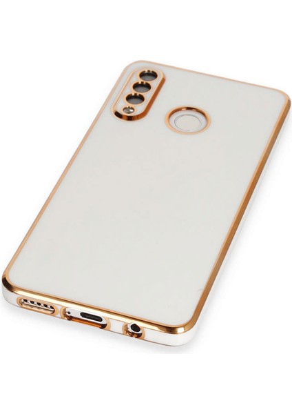 Huawei P30 Lite Kılıf Volet Silikon - Beyaz Mrayd fırsatları