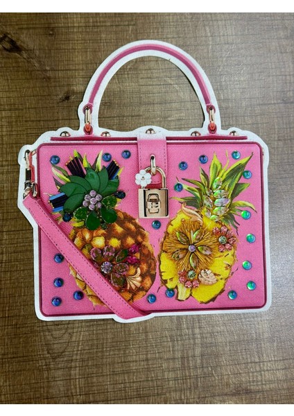 21X23 cm Çiçekli Çanta Arma Aplike Dikiş Aksesuarı