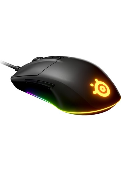 Rival 3 Rgb Gaming Mouse + Qck Large Mouse Pad