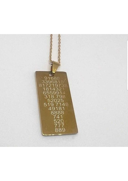 Çift Yönlü Süleyman Mührü, Yaşam Çiçeği, Sri Yantra ve Sayı Sekansları Çelik Kolye