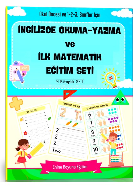 İngilizce Okuma - Yazma ve İlk Matematik Eğitim Seti