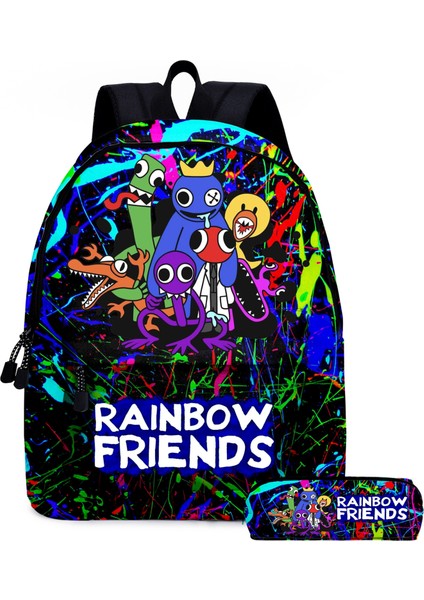 Rainbow Arkadaşlar Roblox Gökkuşağı Arkadaşlar Ilkokul ve Ortaokul Öğrencileri Okul Çantası Çocuk Sırt Çantası Omuz Çantası (Yurt Dışından)