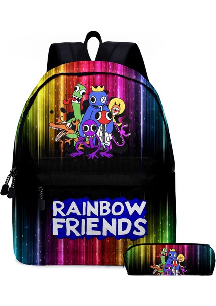 Rainbow Arkadaşlar Roblox Gökkuşağı Arkadaşlar Ilkokul ve Ortaokul Öğrencileri Okul Çantası Çocuk Sırt Çantası Omuz Çantası (Yurt Dışından)