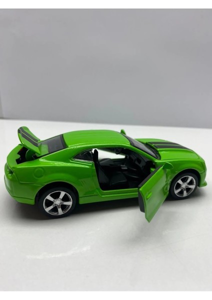 Diecast,metal Model  Oyuncak Araba Chevrolet Camaro Kaput Bagaj Açılır Çek Bırak