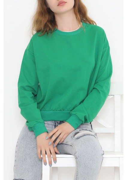 Iki Iplik Sweat Yeşil