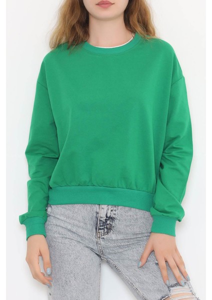 Iki Iplik Sweat Yeşil