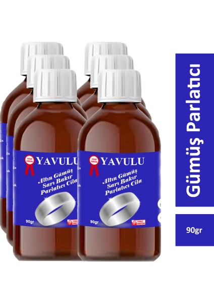 Gümüş Cilası / Gümüş Parlatıcısı / Altın Parlatıcısı / Takı Parlatıcısı / Silver Shine 90 Gr (6 Adet)