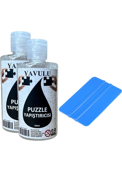 Puzzle Yapıştırıcısı / Puzzle Koruyucusu / Puzzle Tutkalı (Şeffaf) 100 ml (2 Adet ) ve Ragle