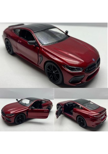Diecast,metal Model Oyuncak Araba Bmw M8 Çek Bırak Lisanslı 1:36 Ölçek Araba