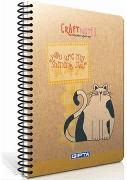 Craft Notes A4 100 Yaprak Düz Spiralli Sert Kapaklı Defter