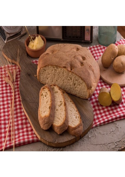 Yörem Afyon Meşhur Afyon Odun Ateşinde Pişirilmiş Geleneksel Ekşi Mayalı Patatesli Köy Ekmeği 1,5kg | 1 Adet