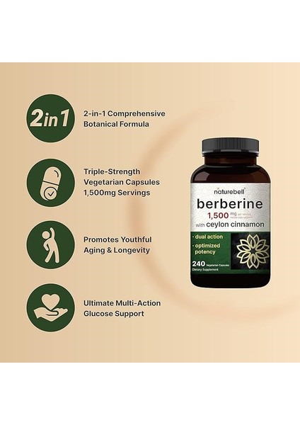 Berberine 1500 mg 240 Tablet