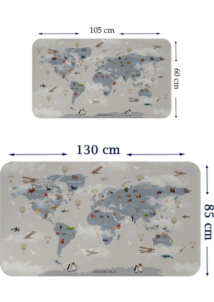 Eğitici Dünya Haritası Dünya Atlası Çocuk ve Bebek Odası Duvar STICKER3826 fiyatları