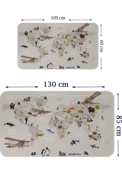 Eğitici Dünya Haritası Dünya Atlası Çocuk ve Bebek Odası Duvar STICKER-3997 fiyatları