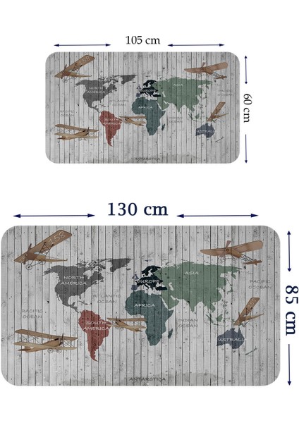 Eğitici Dünya Haritası Dünya Atlası Çocuk ve Bebek Odası Duvar STICKER 3804 fiyatları