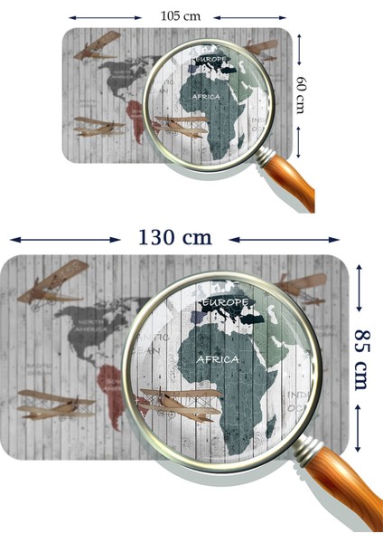 Eğitici Dünya Haritası Dünya Atlası Çocuk ve Bebek Odası Duvar STICKER 3804 modelleri