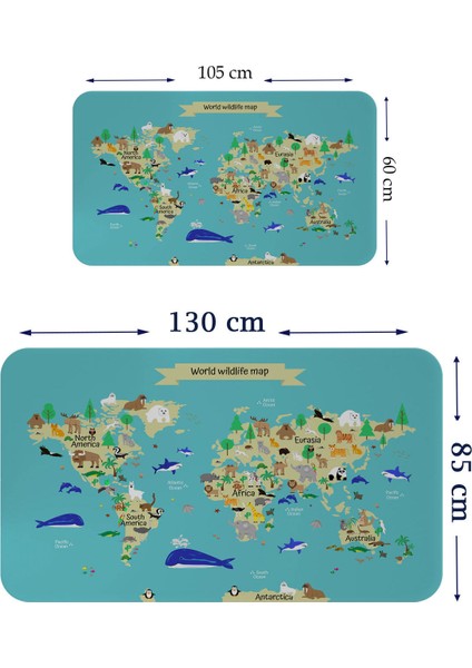 Eğitici Dünya Haritası Dünya Atlası Çocuk ve Bebek Odası Duvar STICKER 3829 fiyatları