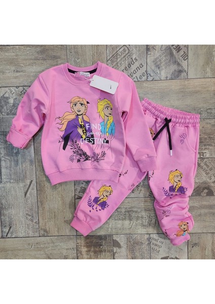 Yigit Butik Elsa Baskılı Kız Çocuk Takım