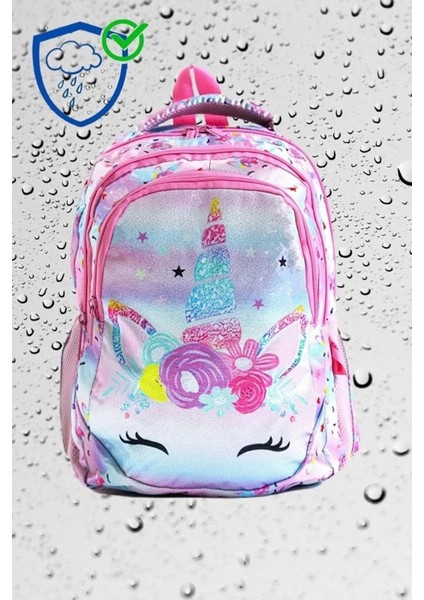 Yigit Butik Unicorn Baskılı Kız Çocuk Okul Çantası
